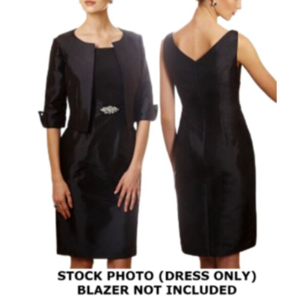 Jade By Jasmine Dresses & Skirts - Jade By Jasmine Women’s Stunning Taffeta Bateau Neckline Sheath Dress Size 8